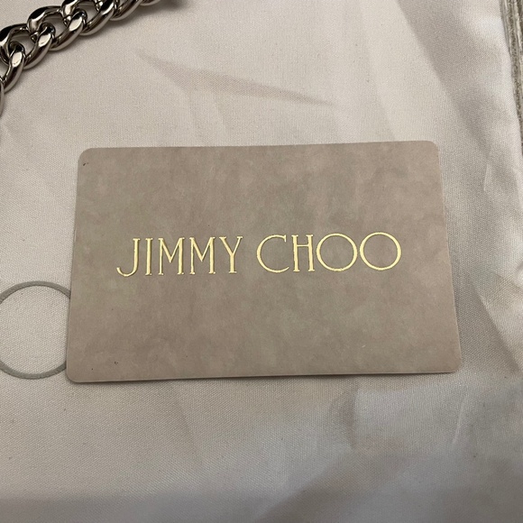 JIMMY CHOO Callie Studded Leather Bucket Bag Black & Silver - Picture 12 of 15